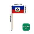 thumbnail image 2 of Banderines de palillo AhfuLife Haití, 100 piezas, doble cara, 2 of 7