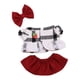 thumbnail image 1 of Top y falda de peluche para muñecas, ropa educativa para niñas pequeñas, hazlo tú mismo para vestir tus propias muñecas de 7,87 pulgadas, 1 of 9