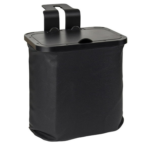Auto Car Waterproof Trash Bag Litter Bin Can Garbage Storage Organizer Box Hooks
