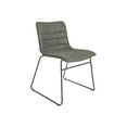 thumbnail image 2 of Halo Stacking Chair in Olive Green Faux Leather with Black Base 2 Pack, 2 of 5