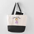 thumbnail image 5 of CafePress - Flower Girl Lavender Stick Rose Border Zipper Tote - Two Tone, 100% Cotton, Zipper Tote Bag, 5 of 6