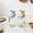 2Pack (Beige+Blue), variant on ABPETE Salt Shaker or Pepper Shaker, Auto-Measure Seasoning Bottle with Glass Spice Jar, 8.45 oz Spice Dispenser for Salt Pepper Paprika Sugar Cumin, BPA-Free Blue