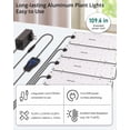thumbnail image 6 of LED Grow Lights, 50W Dimmable Plant Lights for Indoor Plants, Linkable Full Spectrum Grow Light with 6/12/16h Timing, Ultra-Thin Plant Grow Light Panels for Gardening, Greenhouse, Houseplants, 6 of 13