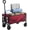 Red, variant on DUMOS Collapsible Wagon Cart, 67L Heavy Duty Utility Folding Wagon with Wheels – 220 lbs Weight Capacity, Flexible Handle for Beach, Grocery, Camping & Garden, Blue