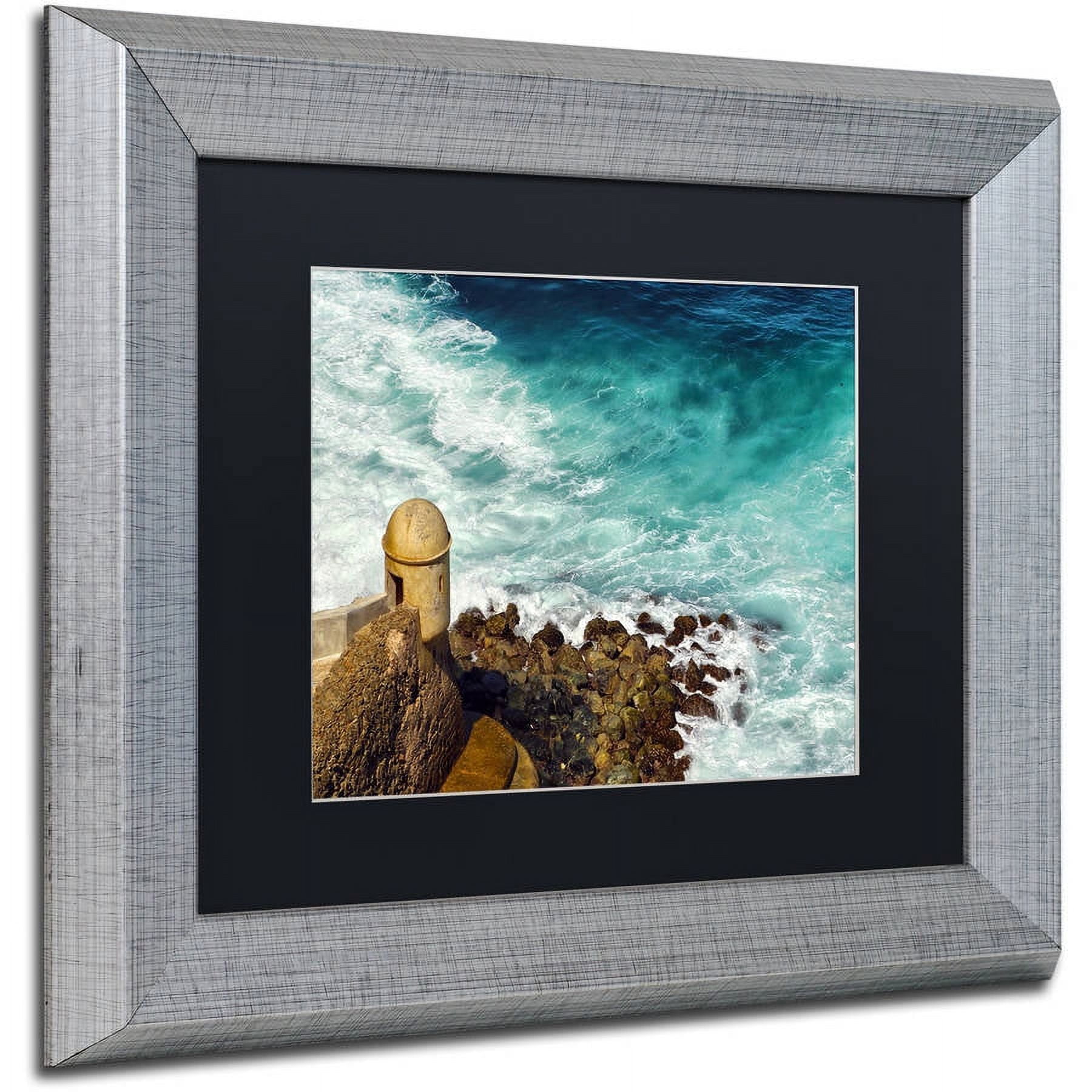 Trademark Fine Art "Castillo de San Felipe del Morro 12" Canvas Art by CATeyes, Black Matte, Silver Frame