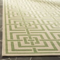 thumbnail image 3 of Safavieh Linden Derbhile Geometric Indoor/Outdoor Area Rug, Cream/Olive, 9' x 12', 3 of 8