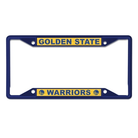 WinCraft Golden State Warriors Chrome Color License Plate Frame WinCraft Golden State Warriors Chrome Color License Plate Frame