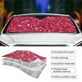 thumbnail image 5 of Disketp Windshield Sun Shade, Car Sun Shade For Front Window Pink Glitter Sunshades Sun Visor Protector Blocks Uv Rays Foldable, 5 of 9