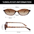 thumbnail image 4 of Gafas de sol GUVIVI Retro Ovaladas para mujer con protección UV400, 4 of 9