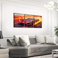 thumbnail image 3 of Hieng Race Car Canvas Wall Art for Living Room Bedroom Red Blue Picture Wall Decor for Bathroom Speed Sports Car Kids Boys Girls Artwork Posters Extreme Sports Painting（Only canvas）, 3 of 6
