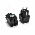 thumbnail image 4 of Adaptador de enchufe KR multifunción universal AU, UK, US a EU, enchufe eléctrico tipo E/F, Francia, España, adaptador de viaje, toma de corriente CA, 4 of 5