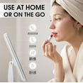 thumbnail image 2 of Makeup Mirror with Lights, Backlit Vanity Mirror: Embrace Precision with Updated LED, 1X 2X 3X 10X Magnified Views, 360° Swivel, Portable and Elegant Design for Daily Use, 2 of 8