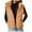 Brown-vest tops for women, variant on Hvyesh Puffer Vest for Women Warm Sleeveless Coat Zip Up Hooded Outerwear Lightweight Winter Padded Gilet Jacket with Pockets White