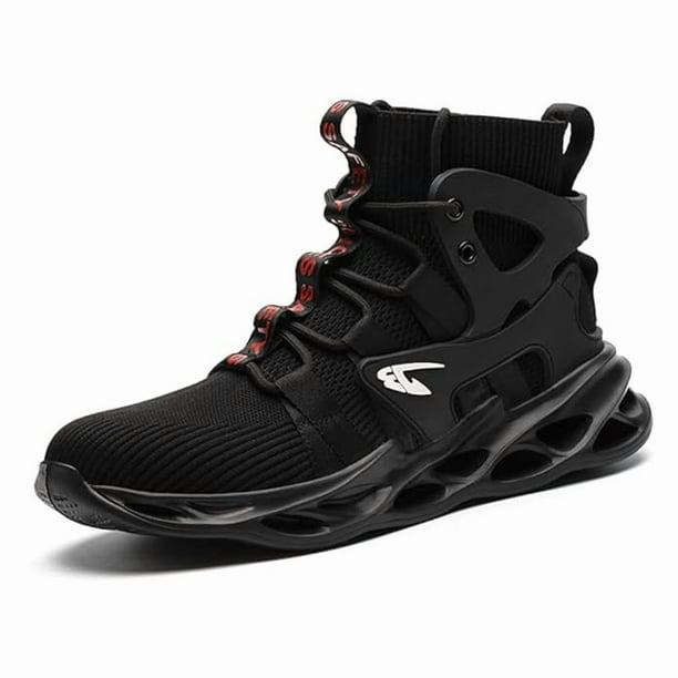 Botas de trabajo con punta de acero indestructibles para hombre, botas para exteriores, zapatos militares de seguridad