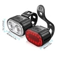 thumbnail image 3 of Riwcyla USB Rechargeable Bike Headlight Rear Set IPX4 Bright Safety Cycling Front and Taillight, 3 of 6