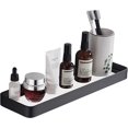 thumbnail image 1 of Estante de almacenamiento de espejo de vidrio cosmético para lavabo sin perforación, 1 of 5