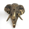 thumbnail image 2 of Pacific Giftware Wild Animal Head Single Wall Hook Hanger Animal Shape Rustic Faux Bronze Decorative Wall Sculpture (Elephant), 2 of 2
