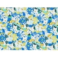 thumbnail image 2 of Zelouf Tropical On Ity  , Sewing, DIY, Crafts Fabric by the Yard, 154Blue/yellow, 1 Yard, 2 of 2