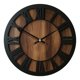 thumbnail image 1 of Reloj de pared decorativo con números romanos grandes de 12 pulgadas de diámetro, silencioso, colgante, adorno de madera para cocina, cafetería, bar y, 1 of 9