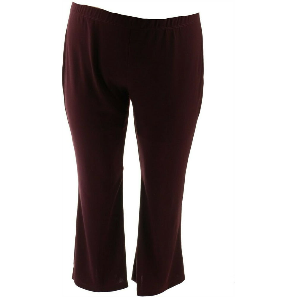 Susan Graver - Susan Graver Petite Full Length Flare Pull-On Pants Women's A282563 - Walmart.com
