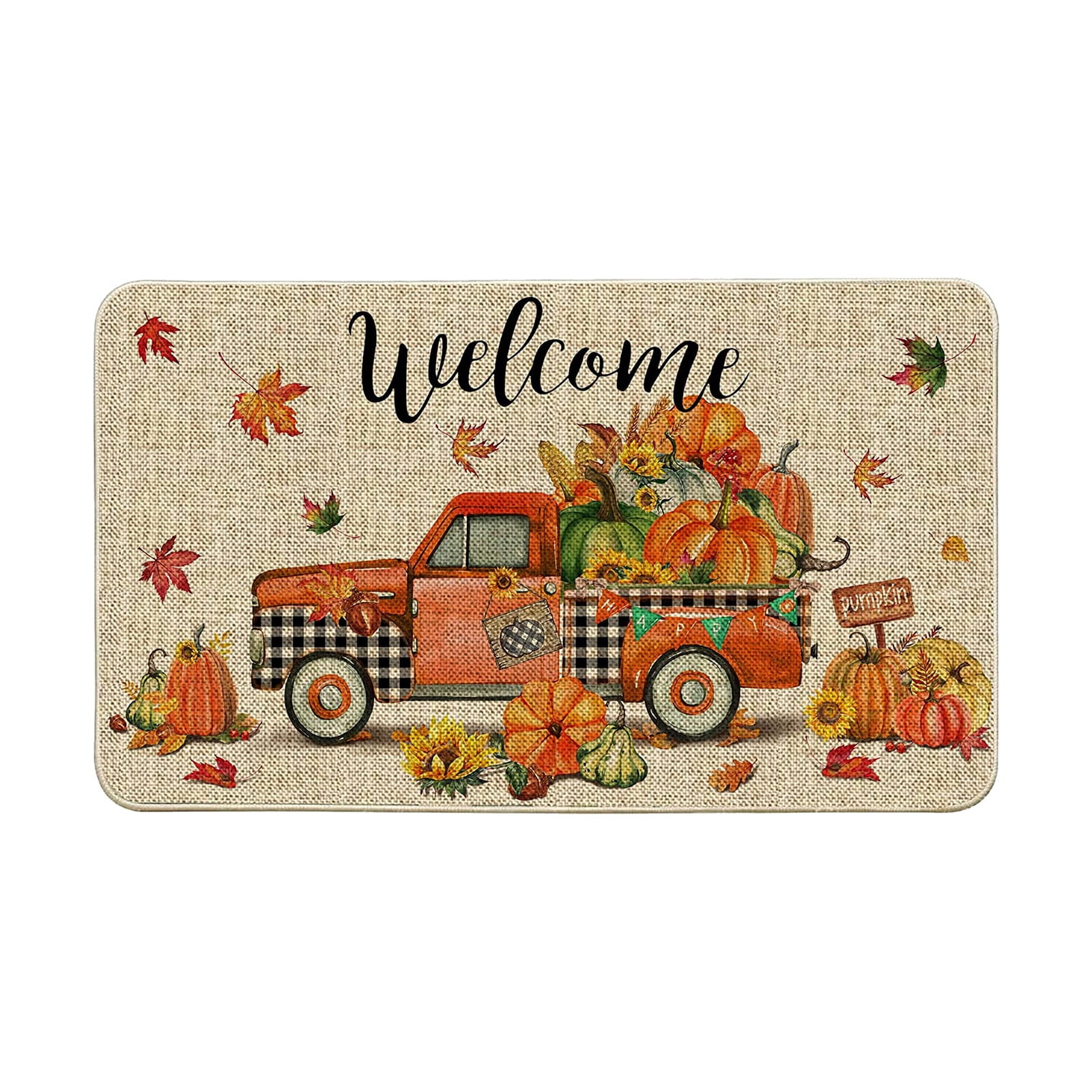 Thanksgiving Fall Decorative Door Mat Farmhouse Happy Fall Yall Doormat