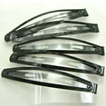 thumbnail image 3 of 20 x Large Black Metal Snap Hair Clip Barrettes 78mm DIY, 3 of 6