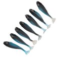 thumbnail image 1 of Juego de Señuelos de Pesca 7 Piezas T Tail Fish Bait 10cm 55g 3D Eyes Colorful Glitter Artificial Soft Bait para Pesca de Agua Salada y Agua Dulce ANGGREK Otros, 1 of 8