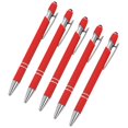 thumbnail image 1 of HAOAN Ballpoint Pen with Stylus Tip  Soft Touch Click Metal Pen  1.0mm Medium Point  Black Ink  10 Count, 1 of 5