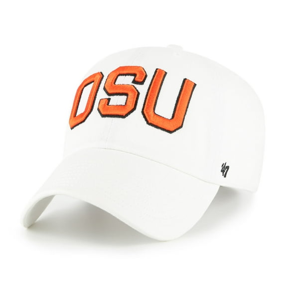 Men's '47 White Oregon State Beavers Vault Clean Up Adjustable Hat