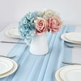 thumbnail image 5 of Dalrosia 10FT Chiffon Table Runner 29x120 Inches Wedding Runner Sheer Thanksgiving Christmas Bridal Shower Decorations, 5 of 8