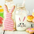 thumbnail image 5 of CoreLiving Easter Bunny Face Vinyl Decals Rabbit Face Stickers for Easter Party Decorations Basket Bucket Wine Glass Mug Refrigerator Window Clings Front Porch Door Car Decor Supplies, 5 of 6