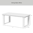 thumbnail image 2 of Better Homes & Gardens Ezra Outdoor HDPE Dining Table, White, 2 of 7