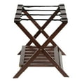 thumbnail image 5 of PJ Wood Hotel Style Wood Folding Suitcase Luggage Rack w/Shelf, (2 Pack), 5 of 9