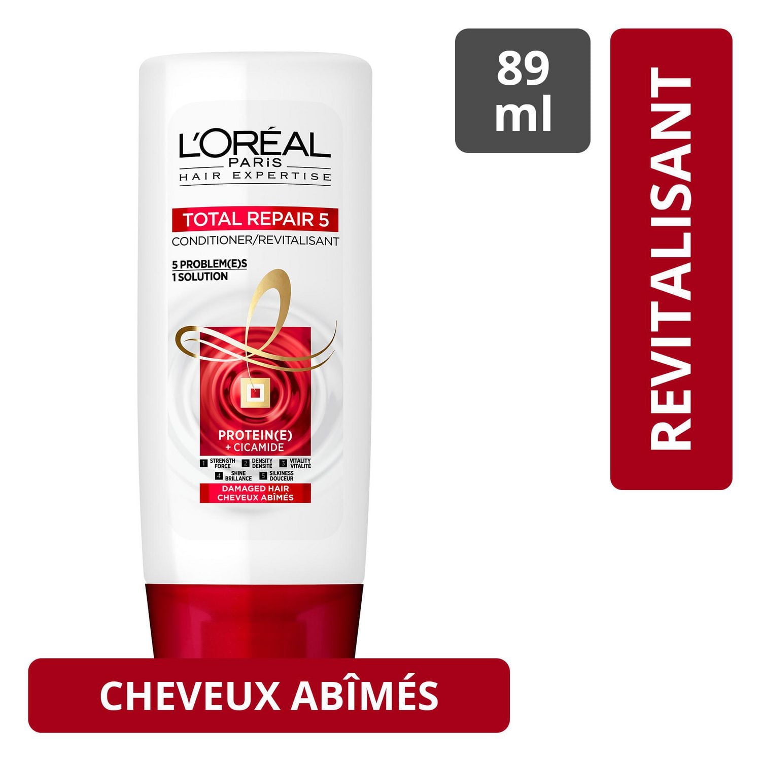 L'Oréal Paris Hair Expertise Total Repair 5 après-Shampooing Cheveux Abîmés, 89 Ml 89 ml