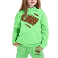 thumbnail image 4 of Toimothcn Ensemble de Vêtements pour Bébé Fille Manches Longues Décontracté Imprimé Baseball Rugby Pull à Capuche Pantalon Extensible 2 Pcs Vêtements Doux Confortables Vêtements de Loisirs pour Filles, 4 of 4