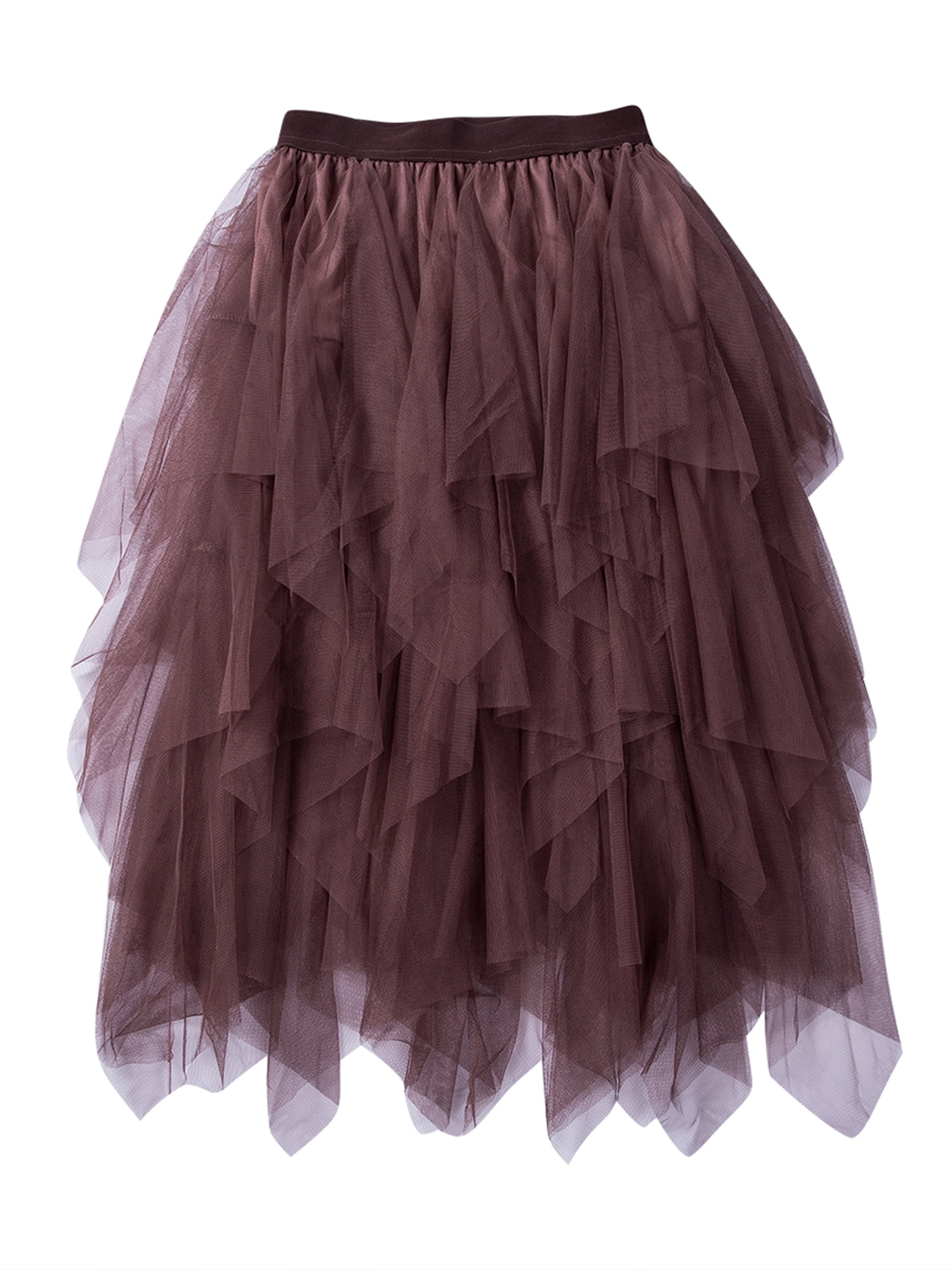 SHEER Petti-Skirt Custom Made Pink or Blue Adult Sissy 2 LAYERS Mirror Organza 