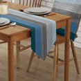 thumbnail image 2 of GFDYREE FAMILY Burlap Linen Rustic Table Runners 72 Inches Long, Retro Farm Wood Grain Blue and Gray Runner Farmhouse Style for Coffee Table, Holiday Parties, Wedding, Events Dinner, Home Fa, 2 of 7