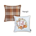 thumbnail image 6 of Set of 4 18" Fall Pumpkin Throw Pillow Cover in Multicolor, 6 of 6