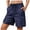 Navy, variant on yillto Womens Cargo Shorts Casual Elastic Waist Short Pants 5 Inch Loose Summer Shorts for Women