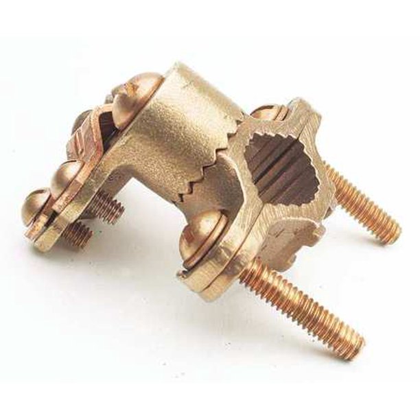 BURNDY C22HD4/0DB Pipe Ground Clamp,8AWG,3.6In