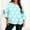 Top-Light Blue, variant on Gamivast Plus Size Holiday Tops 3/4 Sleeve Heart Print Cute Blouse Oversized Crew Neck Drop Shoulder Trendy Shirts Valentine's Day Outfits Outfits