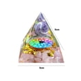 thumbnail image 3 of Pirámide de orgonita, amatista, peridoto, cristal curativo, energía, artesanías de orgón (A), 3 of 8