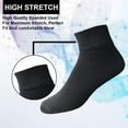 thumbnail image 5 of Yacht & Smith Men Wholesale Cotton Sport Athletic Mid Ankle Socks Bulk Case Pack Size 10-13, (Black) (48), 5 of 7