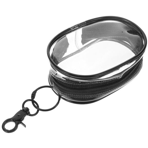 Milisten 1Pack Wallet Keychain Wristlet PVC Mini Coin Purse Waterproof Assorted Color For Women