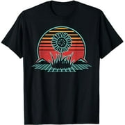 Sunflower Retro Vintage 80s Style T-Shirt