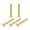 thumbnail image 1 of Unique Bargains Brass Hex Bolts, M4x30mm 5 Pack Fully Thread Grade 4.8 Machine Screws, 1 of 4