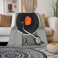 thumbnail image 3 of Retro Vintage Vinyl Record Flannel Fleece Bed Blanket Throw Blanket Lightweight Cozy Plush Blanket for Bedroom Living Rooms Sofa Couch 40"x50", 3 of 6