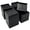Black, variant on Furniture Risers Beige 4 Inch Adjustable Lift Blocks for Bed Couch Desk Table