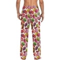 thumbnail image 4 of FREEAMG Colorful Macaron Cookies Pajama Pants for Men, Men's Separate Bottoms, Pure Cotton Comfortable Lounge Pants?571?, 4 of 7