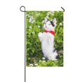 thumbnail image 1 of Banderín largo de jardín ABPHQTO Gatito con Mariposa 30x45 cm, 1 of 1